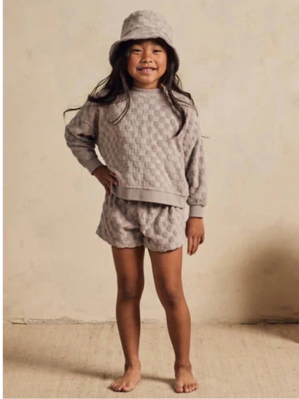 Rylee + Cru Cloud Check lounge set